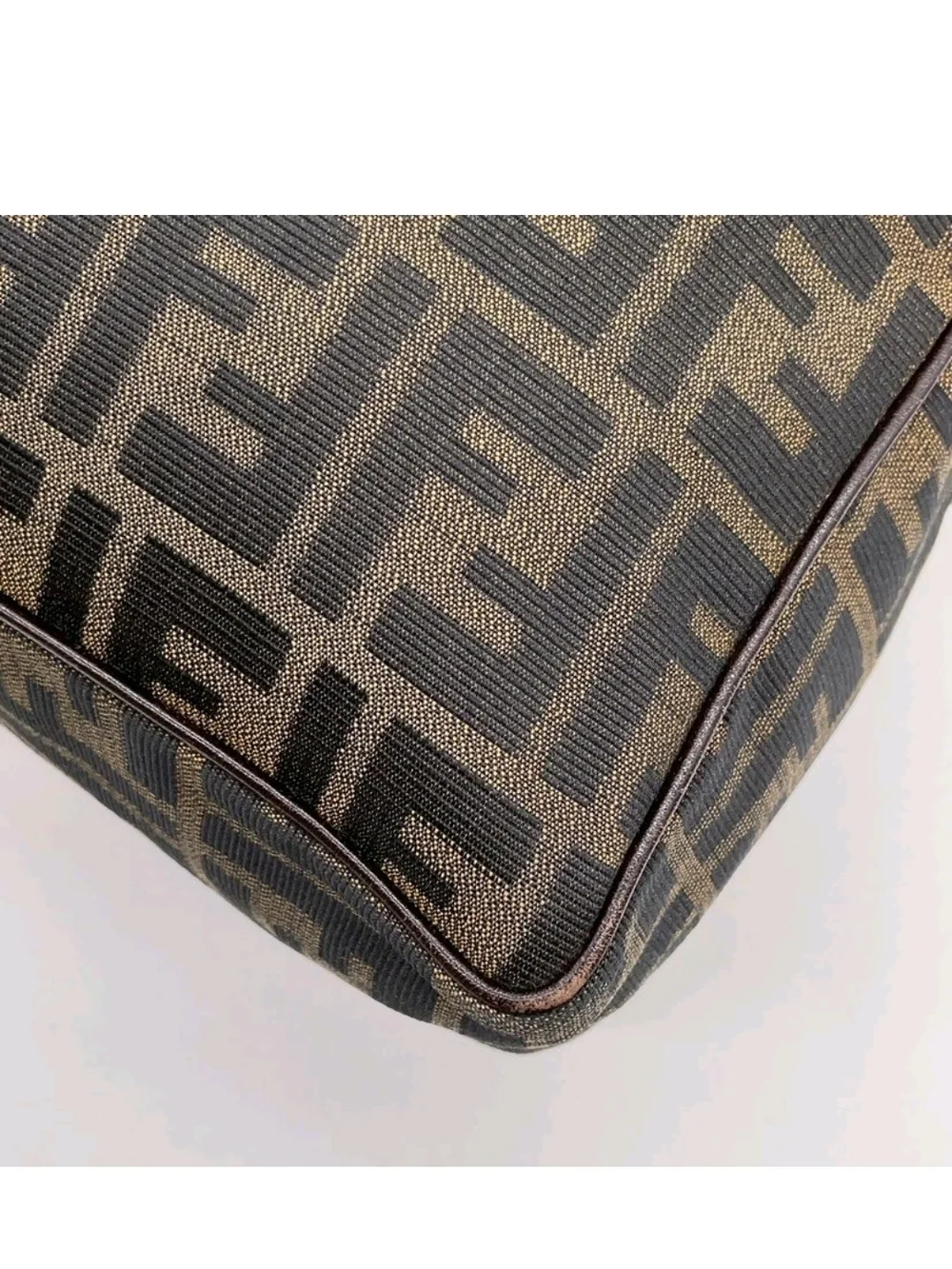 Fendi Brown FF Zucca Canvas Briefcase Tote